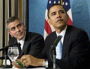 BANKER'S COMMUNIST HOLLYWOOD LINK GEORGE CLOONEY: THE MAN RESPONSIBLE FOR TEACHING HISTRIONICS/ACTING TO OBAMA