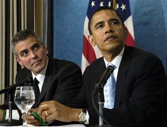 BENKER'S COMMUNIST HOLLYWOOD LINK GEORGE CLOONEY: THE MAN RESPONSIBLE FOR TEACHING HISTRIONICS/ACTING TO OBAMA