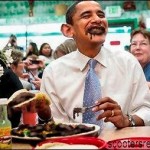 Obama Dining on Oily Gulf Shrimp