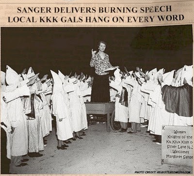 WHITE NAZI SUPREMACIST MARGARET SANGER