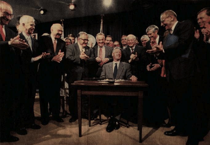 1999 ~ DEADBEAT CLINTON REPEALING FDR'S GLASS STEAGALL ACT THUS ALLOWING ROTHSCHILD BANKING CABAL TO BEAT AGAINST THE UNITED STATES AND THUS ALLOWED THE ORCHESTRATED HOUSING BUBBLE TO THUS ALLOWED BARACK THE PRETENSE TO PRINT MONEY ACCORDING TO MAFIA KEYNESIAN ECONOMICS THUS PUTTING THE U.S. IN A DEBT TAIL SPIN.