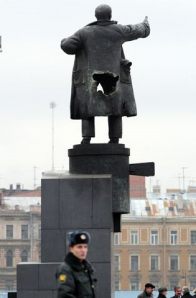 Another View Of Lenin's Statue In Russia