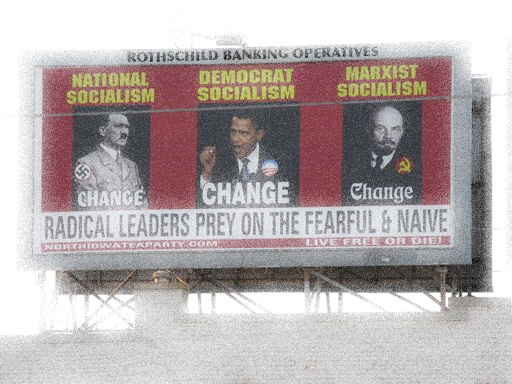 CORRECTION Iowa Obama Billboard