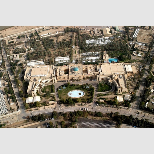 United States Embassy In Baghdad. Largest Embassy In The World Containing   