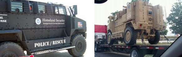 Obama's FEMA Hitler Youths Armed Fighting Vehicles.