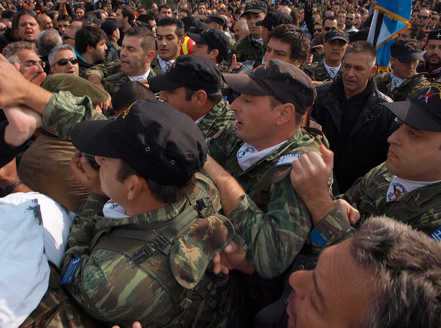 Greece Military High Five