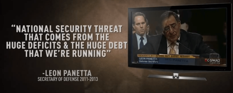 Panetta blames Democrat Military budget cuts.