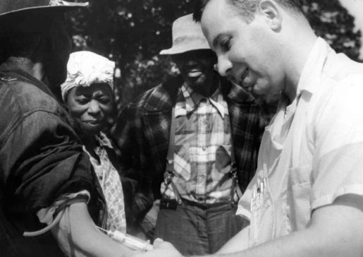 In 1966 U.S. Patriot Peter Buxton blew the whistle on the U.S. Public Health Service's Tuskegee Experiment, in which poor rural black men in Alabama were not told they had acquired syphilis (which they had previously contracted) as part of an experiment to learn about the long-term affects of untreated syphilis. Photo: File