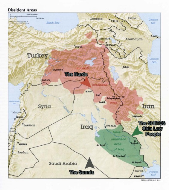 Iraq Denomination: Sunnis - 60% Shiite - 38% Christian - 2%