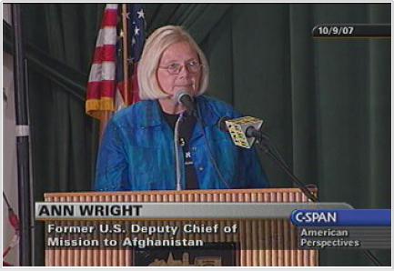 "I have served my country for almost thirty years in some of the most isolated and dangerous parts of the world. I want to continue to serve America. However, I do not believe in the policies of this Administration and cannot--morally and professionally--defend or implement them. It is with heavy heart that I must end my service to America and therefore resign." U.S. Patriot Ann Wright