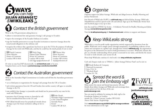 U.S. Patriot Julian Assange