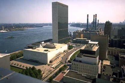 U.N. Building ~ Where evil oozings of Rothschild greed culminates.
