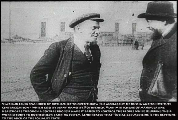 Rothschild's Crafted Lenin! Rothschild Cabal Hired Marx to craft a social political scheme [Marxism aka Communism, aka Sovietism, aka Socialism, aka Rothschildism] to 'centralize' a nation's wealth to the coffers of the BOE Rothschild's Bank Of England. Vladimir Lenin was the first goon used by Rothschild to usurp Russia and rename it the USSR. Gorbachev the last Soviet/Rothschild goon was removed from office On Christmas Day 1991. Gorbachev was in office for about as long as the over thrown Rothschild President in Egypt who now is in prison facing murder charges against the people. The U.S> media made a hero out this piece of shit who is in the U.S. implimenting Agenda 21 with Nancy Pelosi in the background.