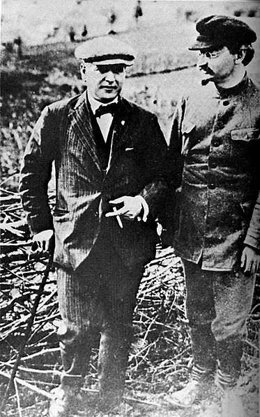Rothschild Czars Rakovsky With Leon Trotsky 1924.