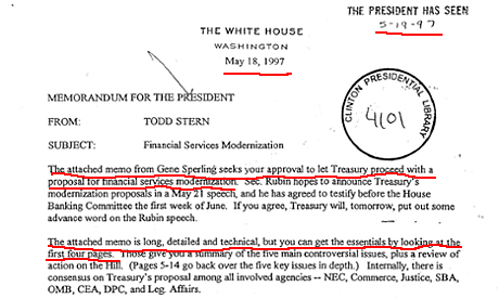 clinton if you agree glass steagall