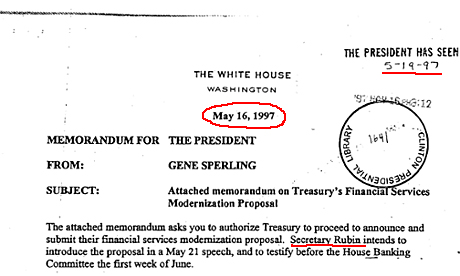 clinton rubin glass steagall