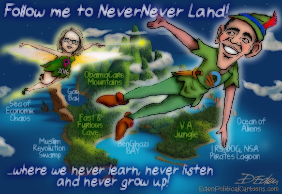Obama never never land