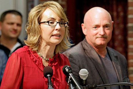 Gabrielle Giffords and husband Mark Kelly
