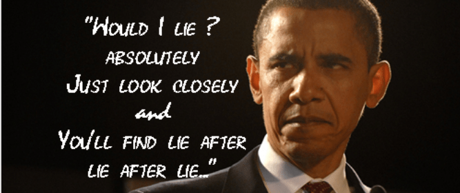 obama lie