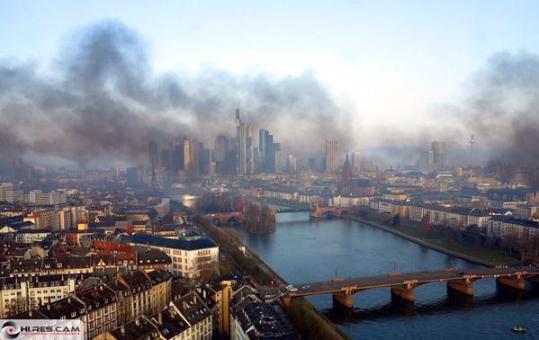 Frankfurt, Germany 2015 Citizens Of Germany March Against Rothschild's NWO Central Bank.