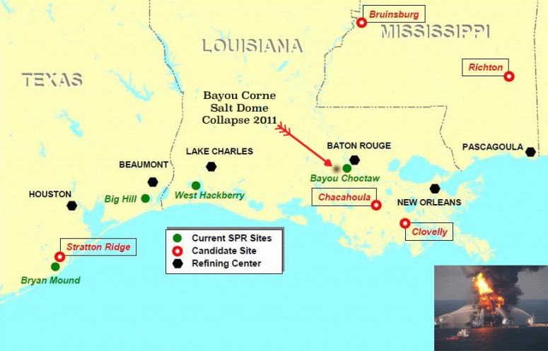 SPR Gulf Oil Salt Dome Collapse