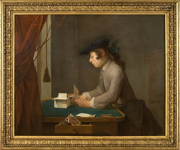 Jean-Baptiste Siméon Chardin, Boy building a House of Cards , 1735; Waddesdon, The Rothschild Collection (Rothschild Family Trusts).
