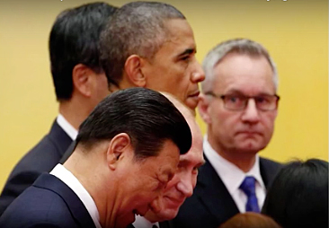 China Xi, Russia Putin, U.S. Obama