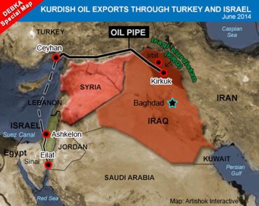 Erbil Turkey Ceyhan Israel iraq oil