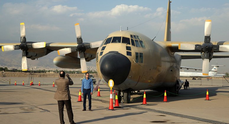 Iranian C-130 Hercules military transport aircraft