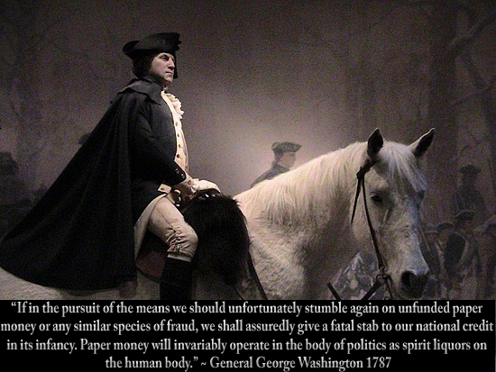 George Washington unfunded paper money
