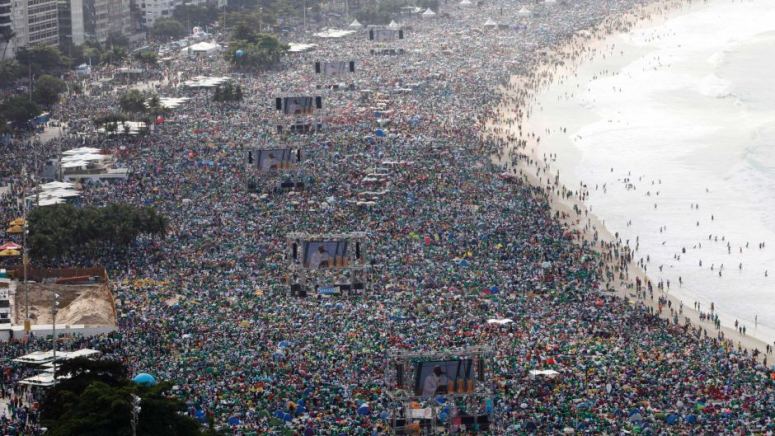 Pope Francis Rio De Janeiro, Brazil +3 Million ~ Mass On Copacabana Beach