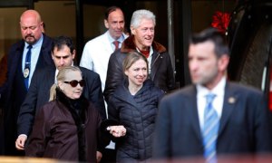 Hillary Clinton leaves hospital