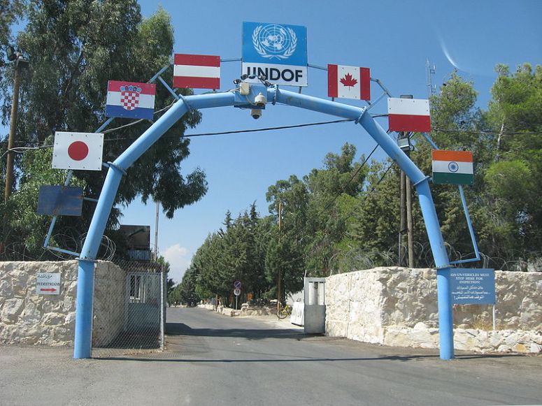 undof golan heights syria israel
